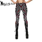 Модные леггинсы You Are My Secret в стиле панк с пейсли мандалой черепом женские леггинсы с 3D Цифровым принтом пикантные стройнящие брюки с высокой талией