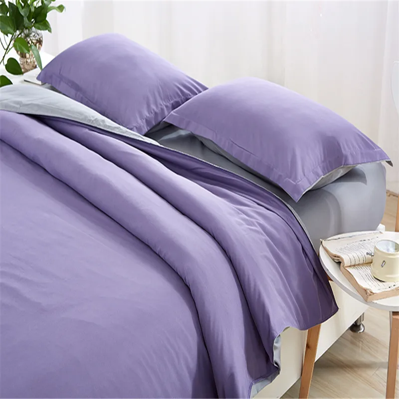 Постельные принадлежности Темно фиолетовый серый сплошной цвет поверхности AB