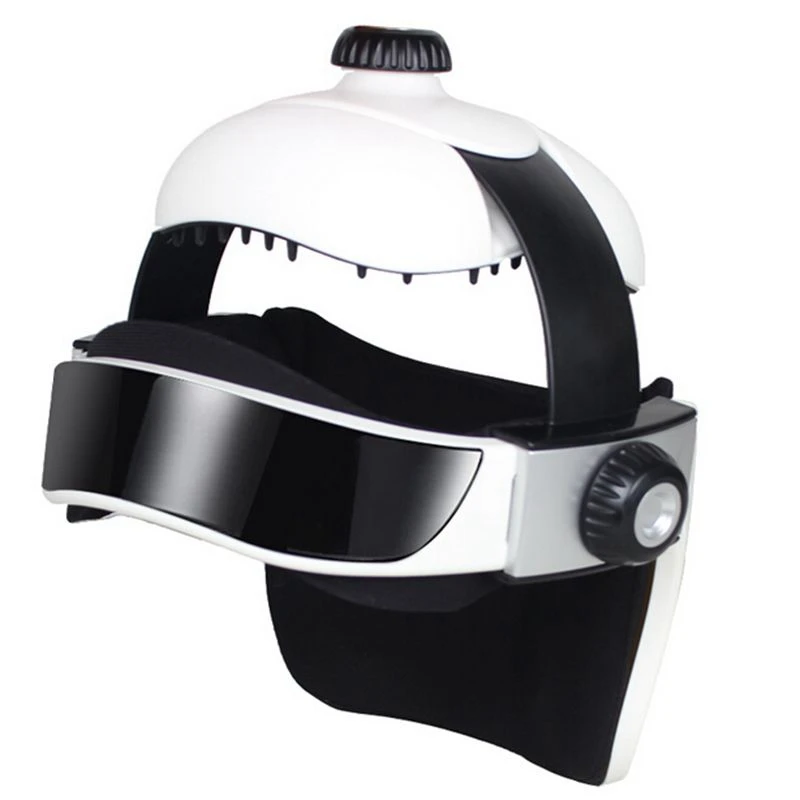Electric Head Neck Massager Air Pressure Multi-function Far Infrared Heating Vibration Eye Mask Helmet With Music Massage |