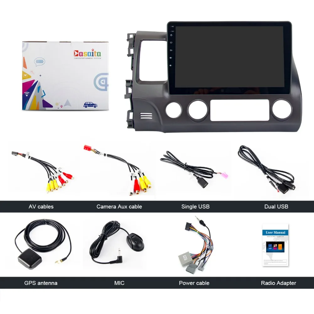 Автомобильное радио Android GPS для Honda Civic 8 Авторадио 2006-2011 навигация головное