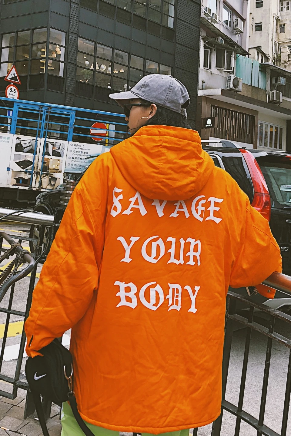 Уличная классическая одежда Harbin с принтом букв хлопковая большого размера