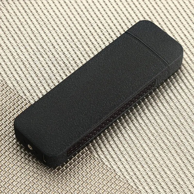 Электронная сигаретная зажигалка с отпечатком пальца, USB, ветрозащитная двойная дуговая электрическая зажигалка, плазменная турбо металлическая зажигалка, подарок на день отца