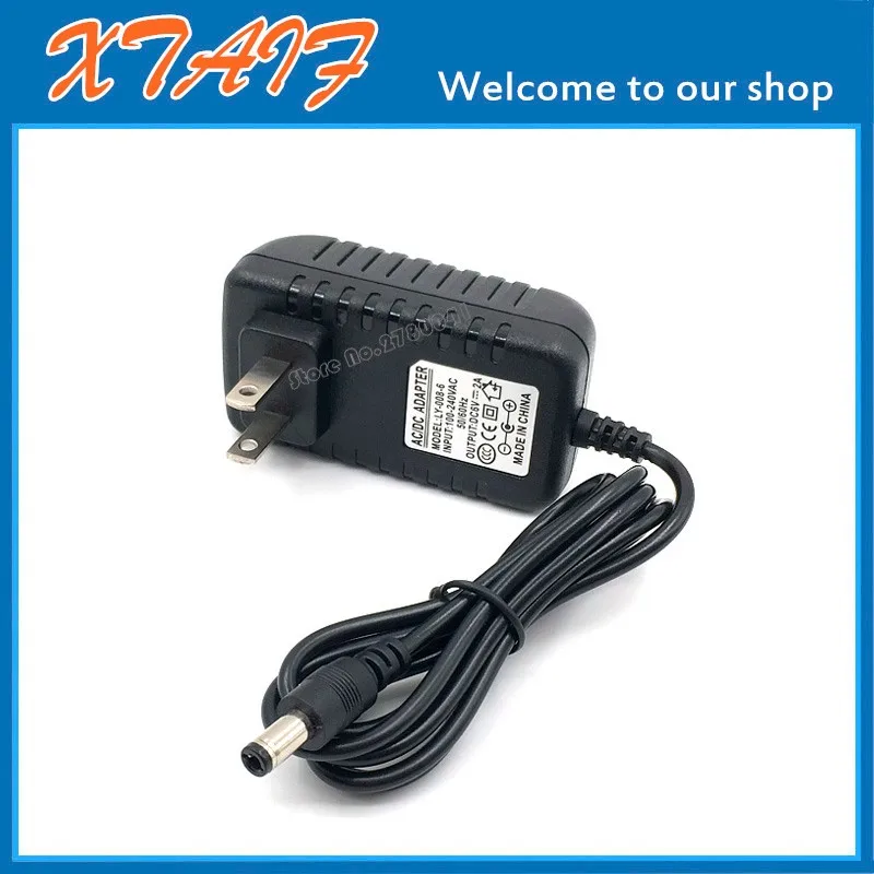 Штепсельная вилка США 6В 2А переменного тока в постоянный ток Сменный адаптер с 2 5