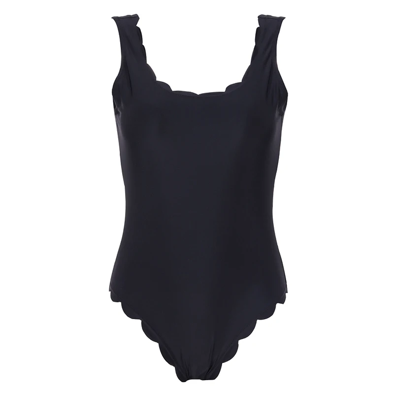 Biseafairy, новинка, сексуальный сдельный купальник, женский, шикарный, Одноцветный, с зубчатой отделкой, бразильский Монокини, купальник для женщин, купальники