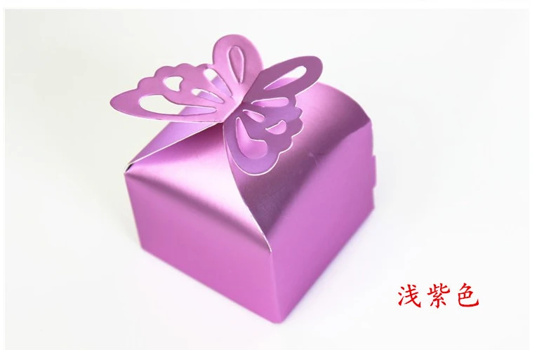 50 шт. коробка конфет с бабочками для свадьбы подарочные коробки шоколада