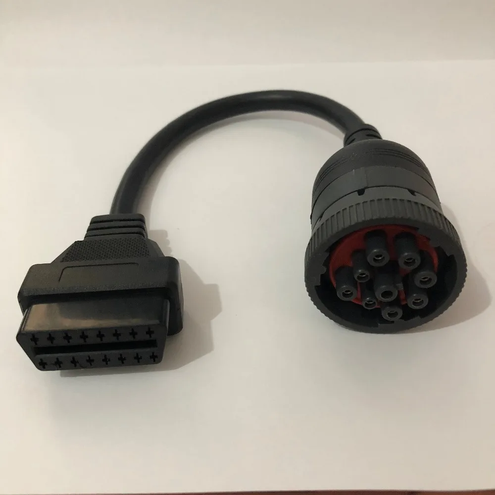 Переходник для кабеля-удлинителя грузовика J1939 9PIN к 16-контактному OBD2 гнездовому