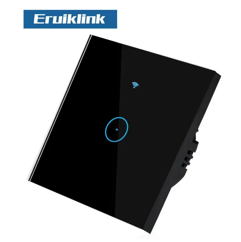 1 Gang WIFI Switch 1/2/3 с Wi-Fi сенсорный выключатель настенный светильник ЕС Панель Беспроводной разведки синхронизации и пульт дистанционного управления Управление приложение работает с Google Home, Alexa - Цвет: 1 Gang WIFI Switch