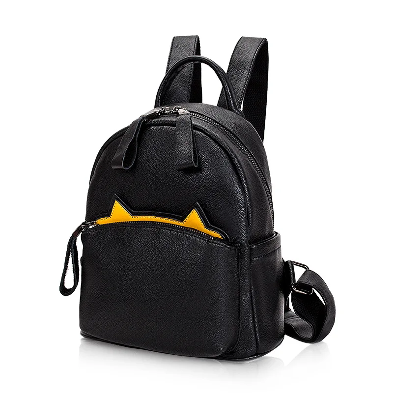 Милый рюкзак с котом школьный женский из кожи Оксфорд рюкзаки для девочек