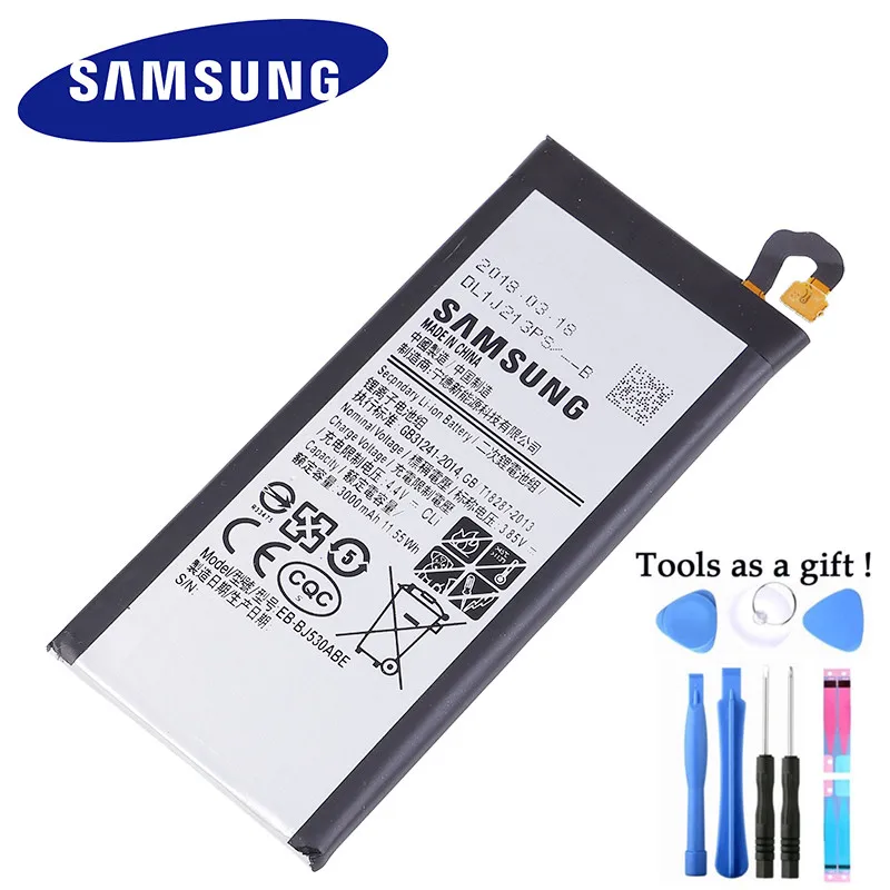 Оригинальный аккумулятор для Samsung j530 J530F J530G 2017 / J5 Pro /J530F/DS J530K J530L J530S 3000 мАч +