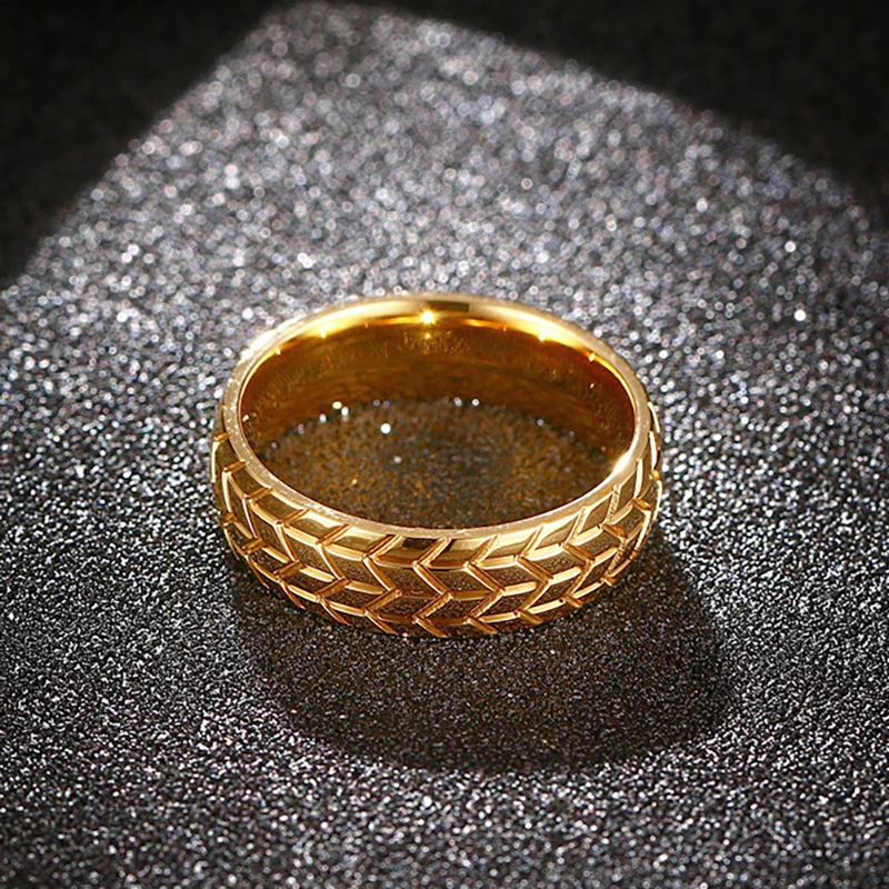 Мужские обручальные кольца из нержавеющей стали в стиле панк F1 гоночные