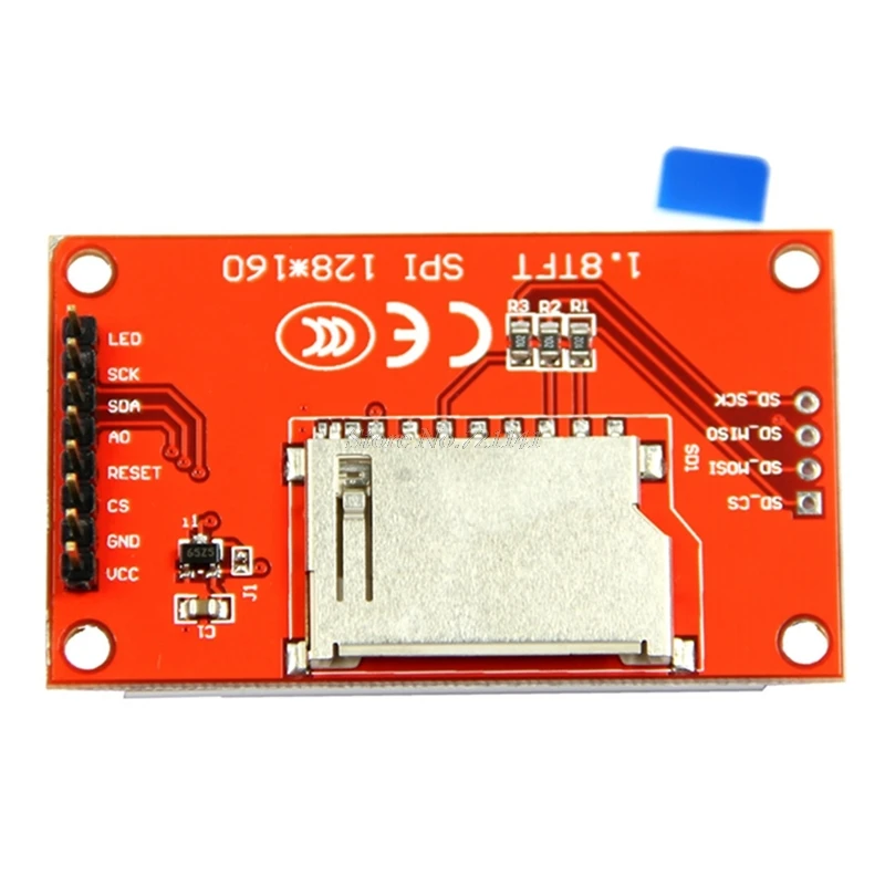 1 8 &quotСерия 128X160 SPI TFT ЖК-модуль Дисплей PCB адаптер питания IC SD Разъем Dropship |