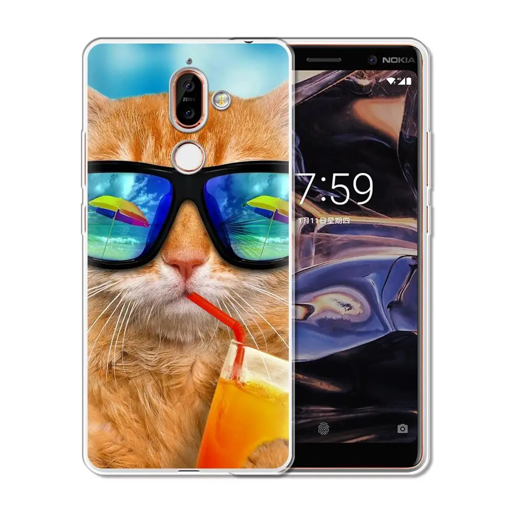 YIKS Мягкий силиконовый чехол для телефона из ТПУ Nokia 1 3 5 8 6 2 7 9 Plus 2018 чехлы задней