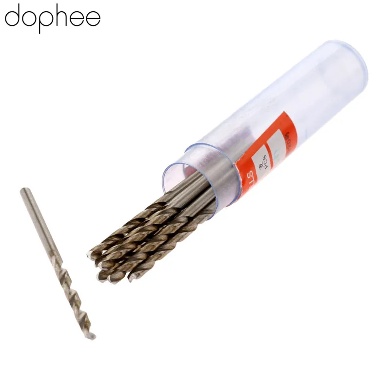 2 point 6 mm Dopee 2,0-3,5 мм Спиральные сверла HSS сверло микро прямой хвостовик сверление по дереву электрические Деревообрабатывающие инструменты алюминий 10 шт. Лидер продаж - Цвет: 2 point 6 mm