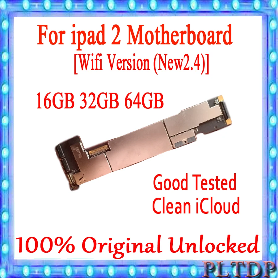Для ipad 2 wifi версия 1 4 и + 3g материнская плата с Бесплатный iCloud оригинальная