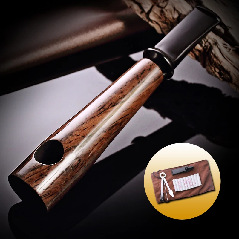 

2020 NEW Gentlemens Cigar pipe Ebont wood Tobacco pipe New Creative Gift ADOUS Somking pipe