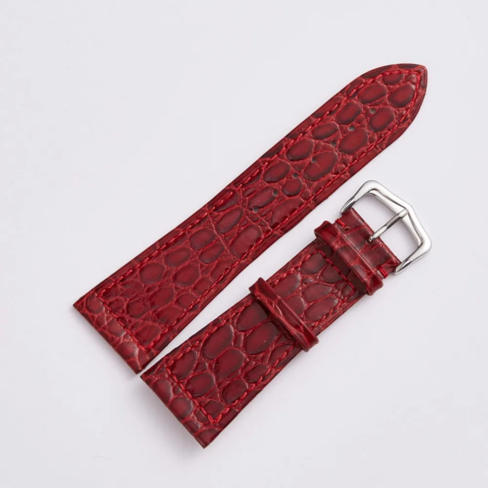 Плюс ремешок 26 мм из натуральной кожи мужской для часов на замену мягкий кожаный