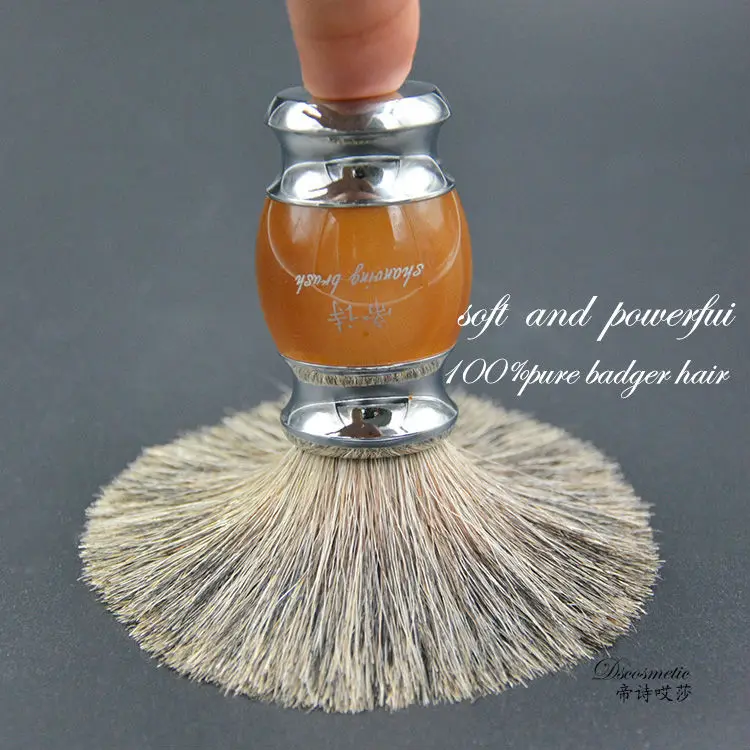 Новая высококачественная щетка для влажного бритья с металлической ручкой из