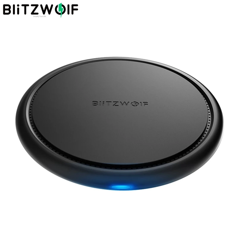 Универсальный BlitzWolf Qi 10 Вт 7,5 Вт 5 Вт Быстрая зарядка беспроводное Универсальное зарядное устройство 9 в для iphone 8 Plus X XS MAX для samsung Note 9 S9 для huawei - Тип штекера: Универсальный
