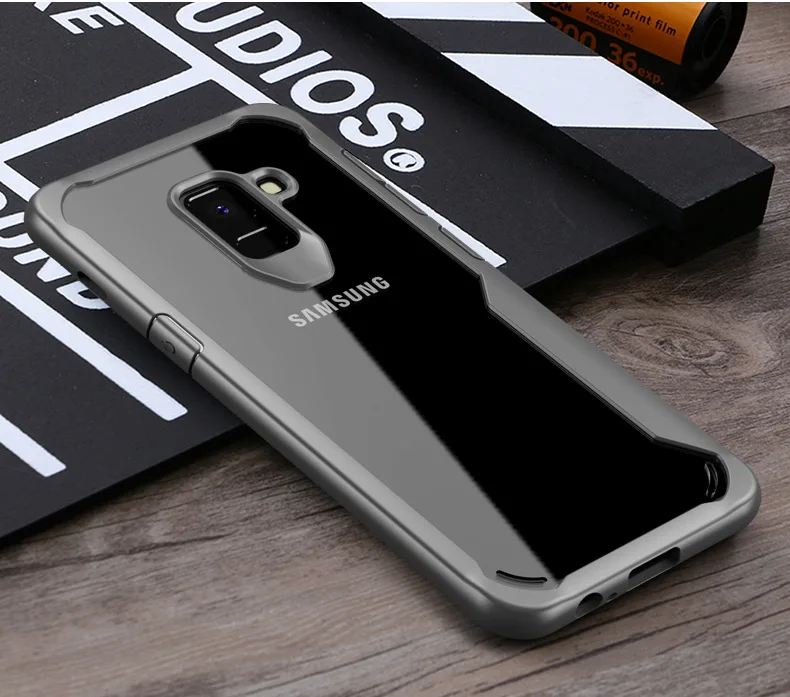 Чехол для samsung A8 Plus TPU бампер подушка безопасности прозрачный противоударный чехол Funda Мягкий защитный чехол для мобильного телефона