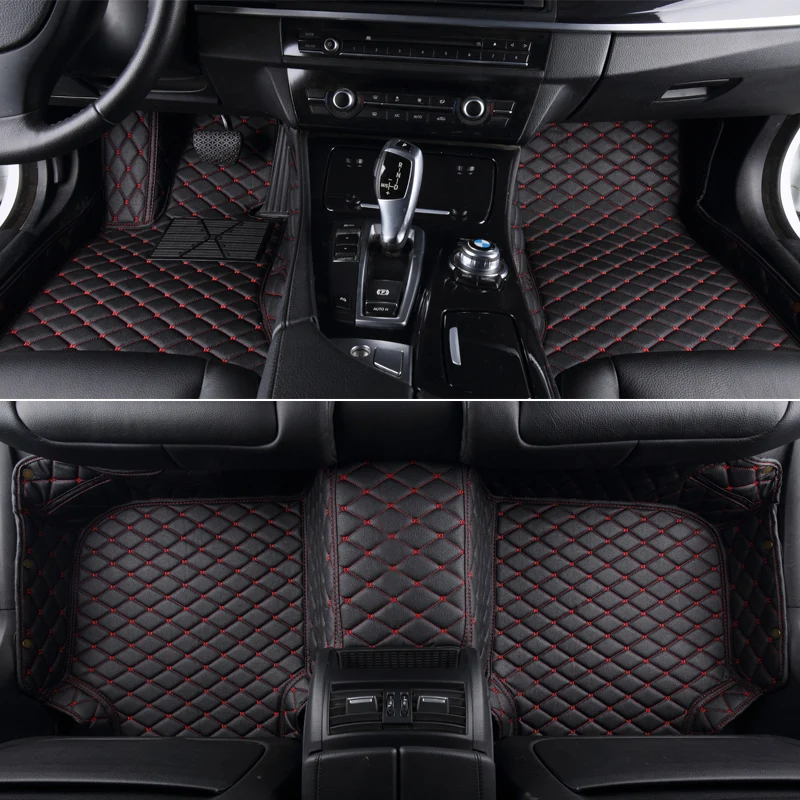 Автомобильный кожаный напольный коврик для bmw f10 x5 e70 e53 x4 f11 x3 e83 x1 f48 e90 x6 e71 f34 e30