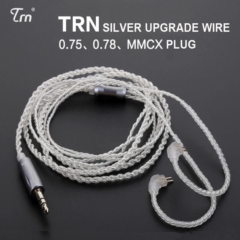 TRN Замена наушников аксессуары кабель 2Pin 0 75 мм повышен Применение для V10 V20 KZ ZS6 Знч