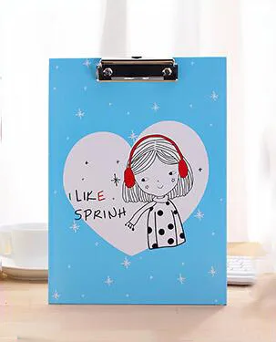 Light blue 1 шт., А4 файлы, шина, креативная цветная папка для документов, папка для презентаций, Студенческая папка для бумаг, Офисная папка для хранения заметок, канцелярские принадлежности - Цвет: Light blue