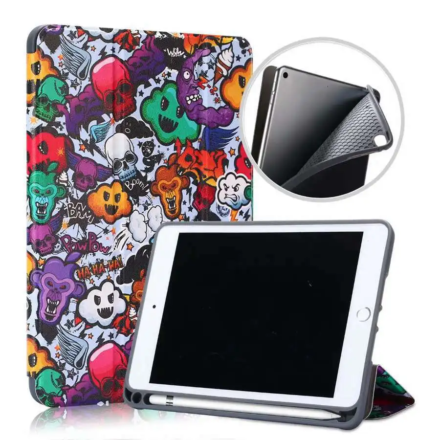 Магнитный чехол из искусственной кожи для нового ipad mini 5 mini 5th 7,9 дюймов Funda с держателем карандаша Чехол для ipad mini 4 Чехол+ пленка+ ручка