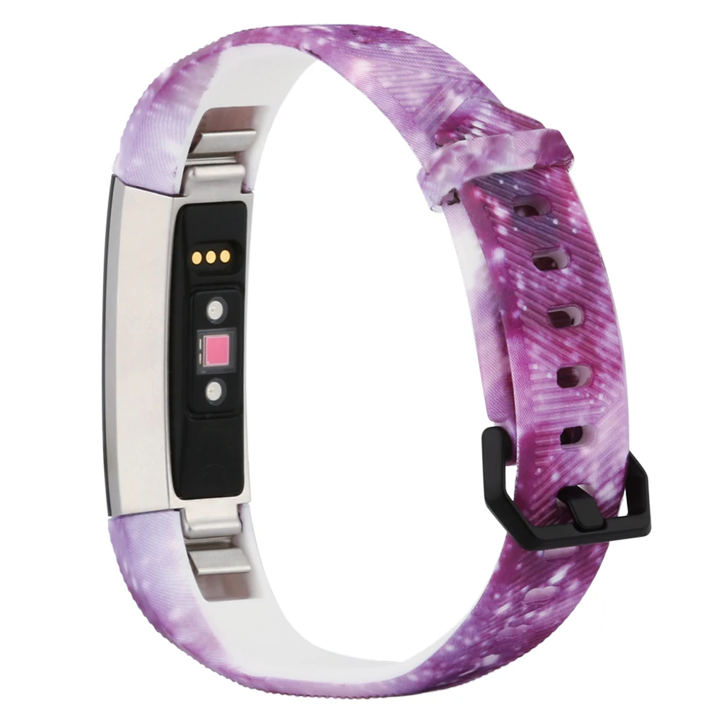 Honecumi для Fit bit Alta HR и Для Fitbit сменный ремешок мягкий силиконовый браслет звездное