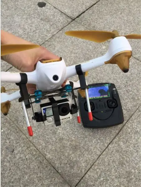 Новое поступление крепление для GOPRO HUBSAN H501S H501C H501A шарнирное H501s Gimble Gopro Hero4 Firefly 6s