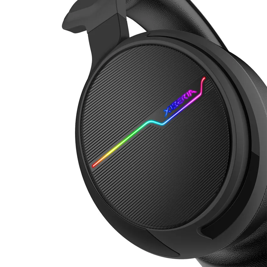XIBERIA V20 игровая гарнитура USB 7,1 объемный звук ПК стерео наушники с микрофоном светодиодный свет для компьютера ноутбук геймер