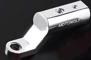 Silver Rearview Motorcycle Mirror Mount Extender Bracket Clamp Bar Handlebar Stand Phone Holder Levers Moto bike Motorcycle Accessories - Цвет: Silver