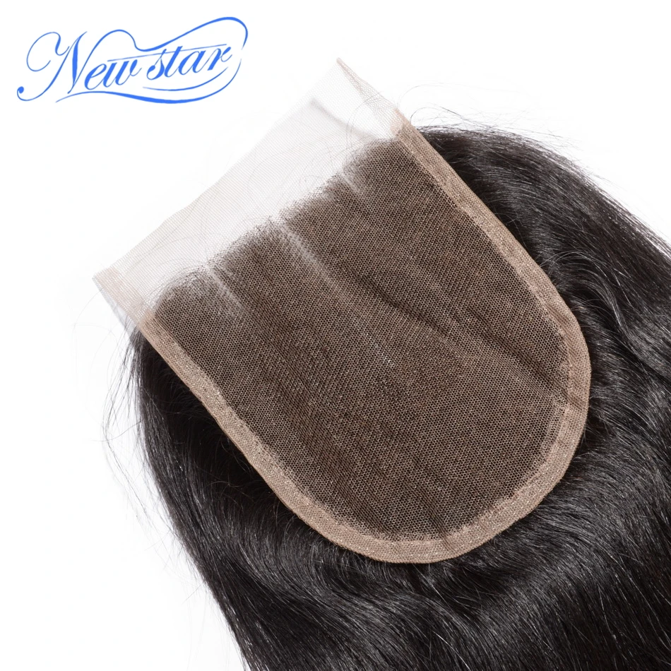 Новая звезда бразильские прямые девственные человеческие волосы 3 части 5x5