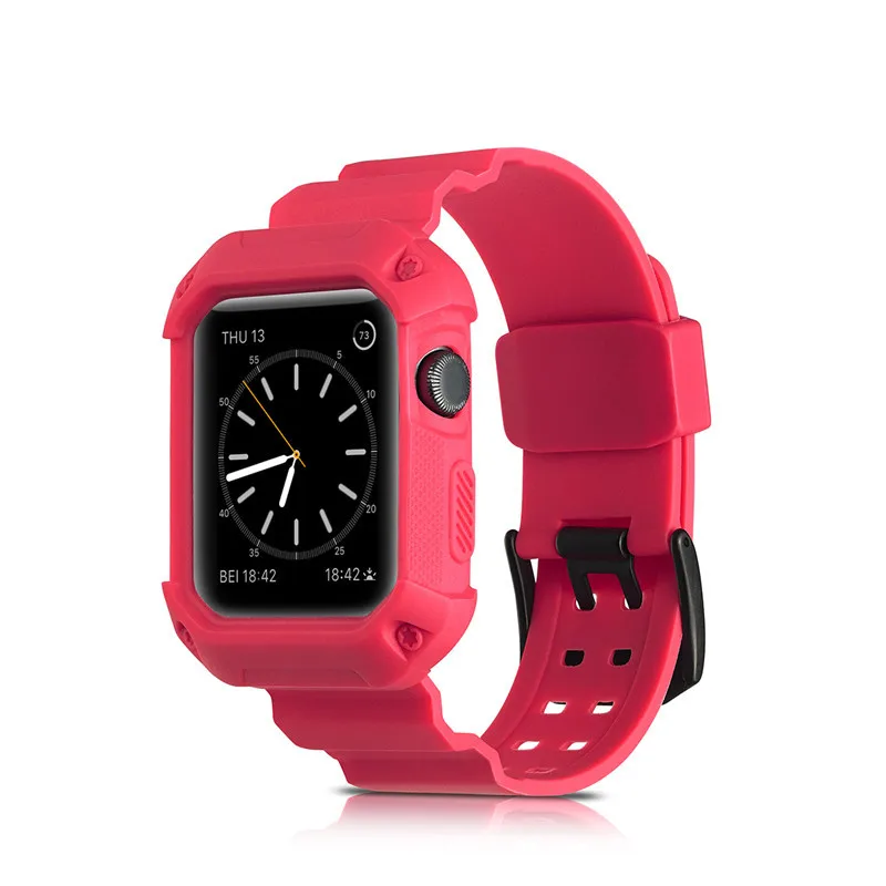 Силиконовый ремешок для apple watch 42 мм/38 мм iwatch series 3/2/1 браслет наручный ремень