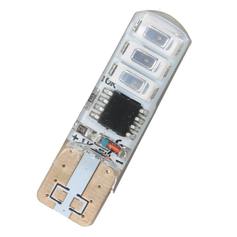 Автомобильный светодиодный фонарь T10 мигающий 5630 6 SMD W5W W2.1x9.5d 192 194 168 Белый 12 в