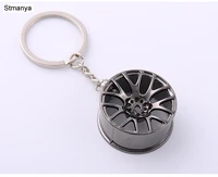 key chain 3d miniature bbs wheel rim keychain metal car key ring wheel hub key chain car sales gifts for friend gift 17156