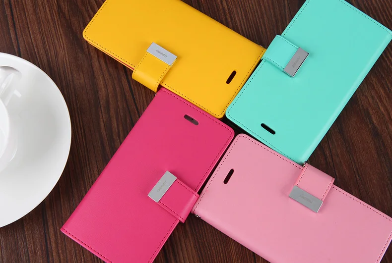 2017 Новый Пункт Богатые Дневник GoosPery Бумажник Телефон Кожаный Чехол Case Для Samsung