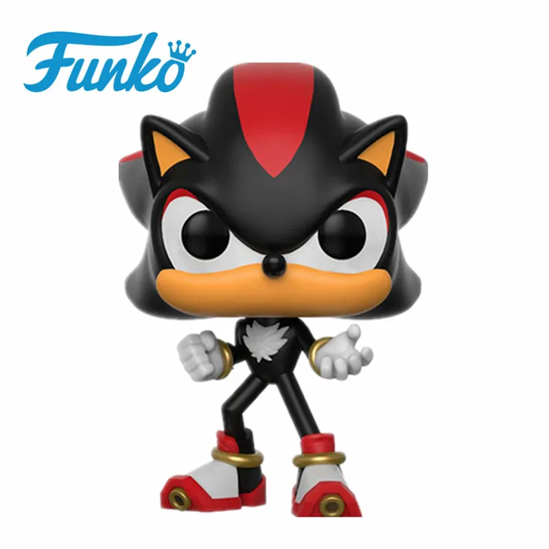 Without Box-285 FUNKO POP SUPER SONIC виниловые куклы#283 Соник с кольцом/изумруд тень Коллекционная модель Фигурка Игрушки для подарка на день рождения - Цвет: Without Box-285