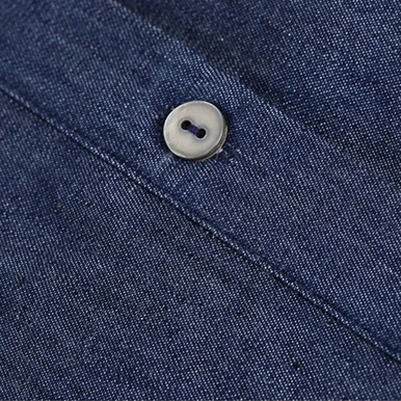 Джинсовые стильные женские синие модные рубашки больших размеров S 3XL полосатая