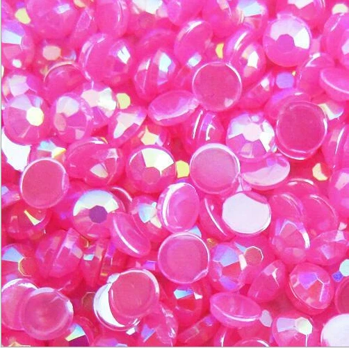 

Free shipping! 2mm ~6mm,Jelly Rose AB Color Flat back Acrylic Nail Art beads Decoration.1000~50000pcs/lot