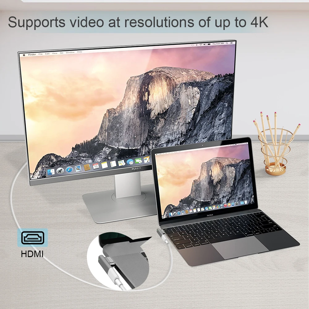 Магнитный адаптер USB C, поддержка PD зарядного устройства и передачи данных(10Gbp/s), USB3.1 type-C power Delivery Fast Charge PD100W