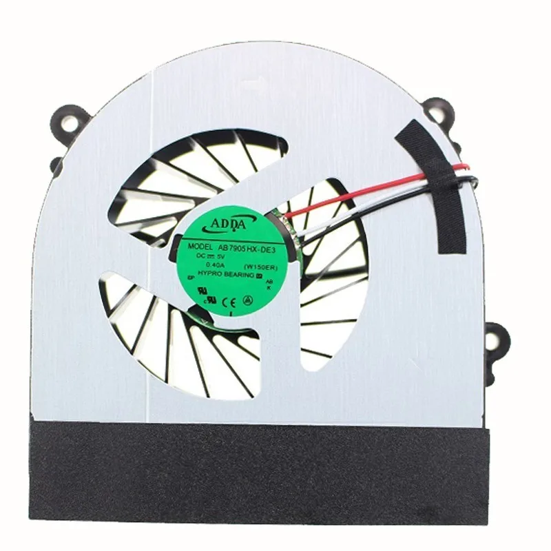 

New CPU Cooling Fan For Clevo W150 W150ER W350 W350ETQ W370 W370ETQ W370SKQ K590S K660E Cooler Radiator Fan AB7905HX-DE3
