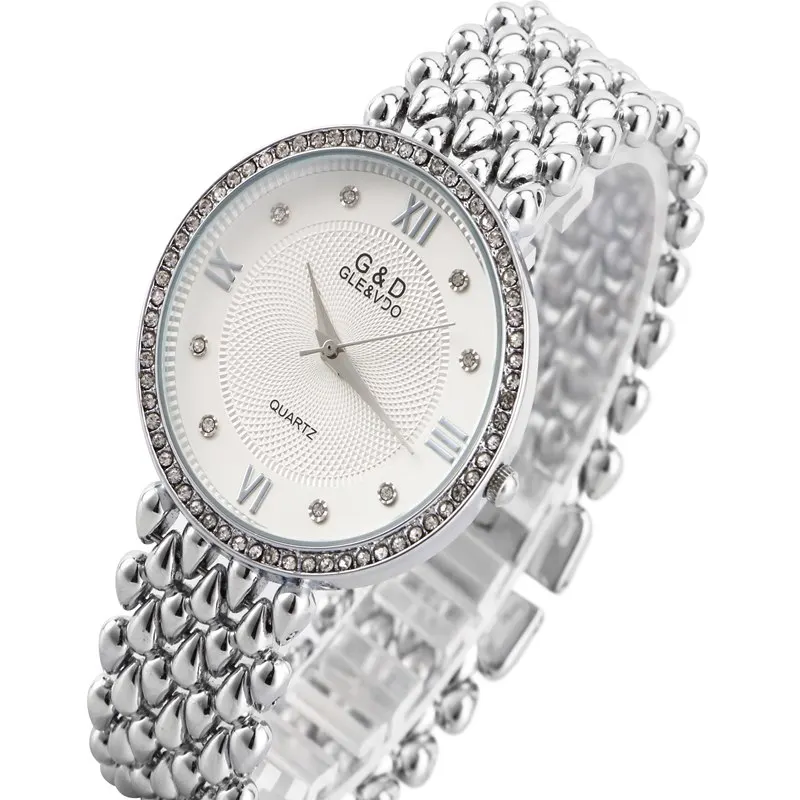 Новинка 2017! Модные женские часы с тонкими стальными кристаллами модные наручные