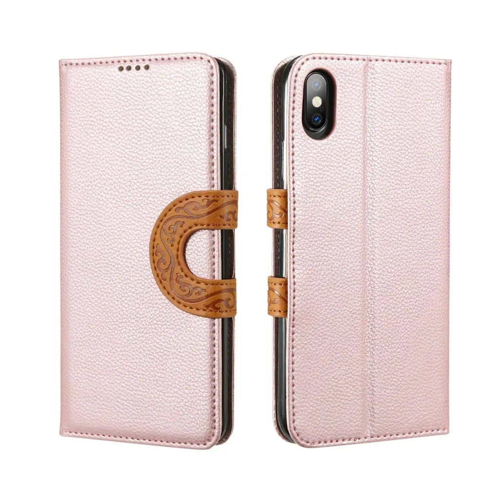 KISSCASE Роскошный кожаный чехол для xiaomi redmi note 7 Чехол для xiaomi mi 9 SE mi 8 Lite mate 9 Pro 6 Pro 4X 5A Note 5 4 Capinhas - Цвет: Розовый