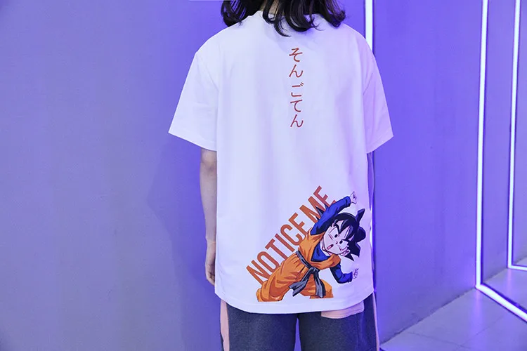 Dragon Ball Super Saiyan Goku Vegeta, футболка с принтом, мужская, женская, парная, для влюбленных, аниме, футболка, Harajuku, хлопковые футболки размера плюс