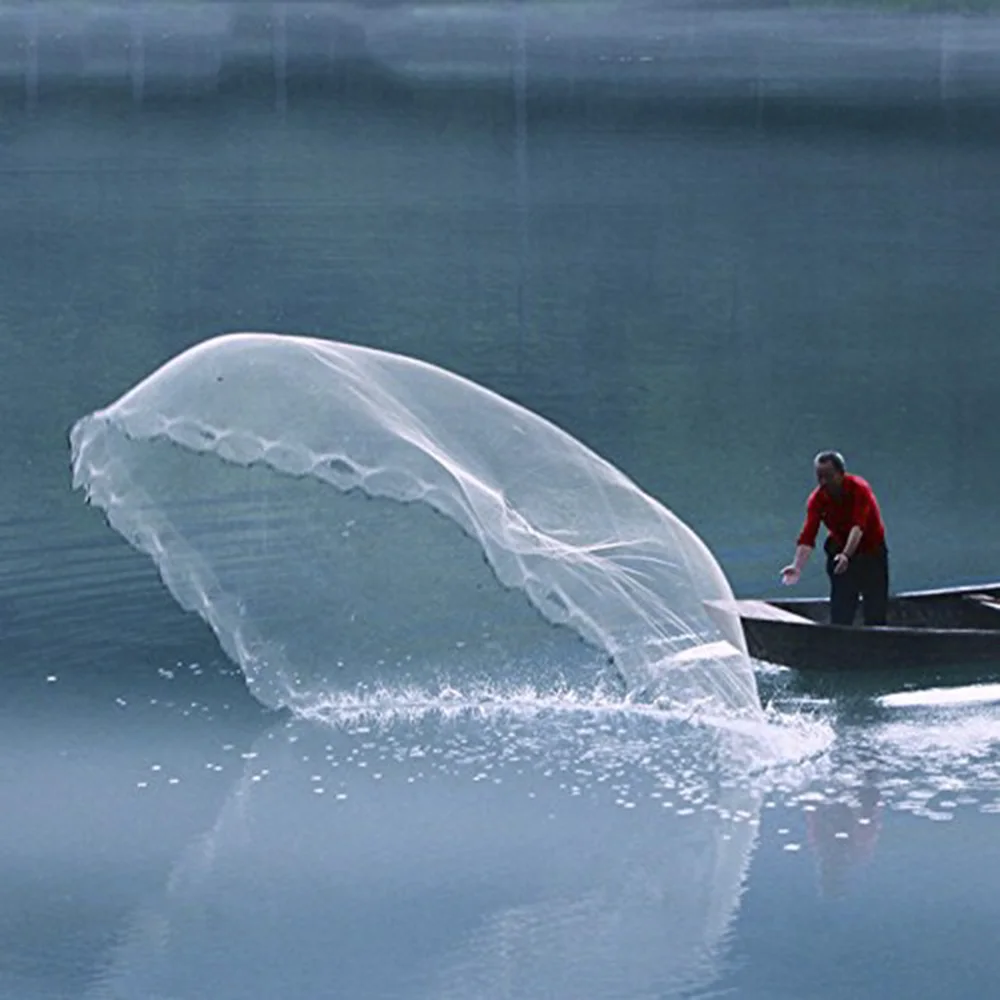 Рыболовная кастинговая сеть для морской рыбалки ловушка приманки рыба с 40 футами