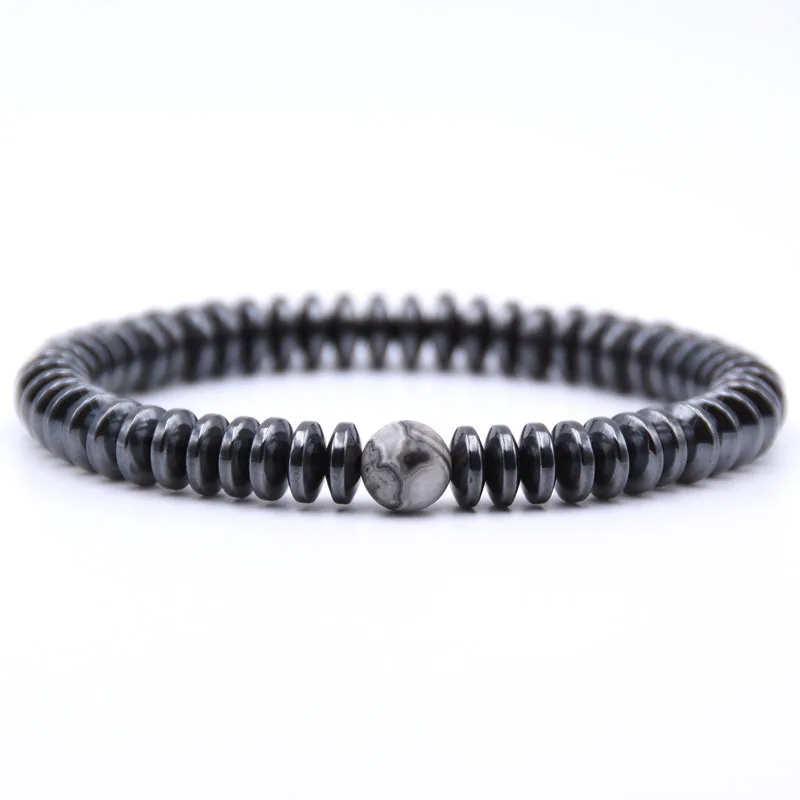 2018 новый модный прикольный браслет бисер терапия с помощью гематита здоровье и
