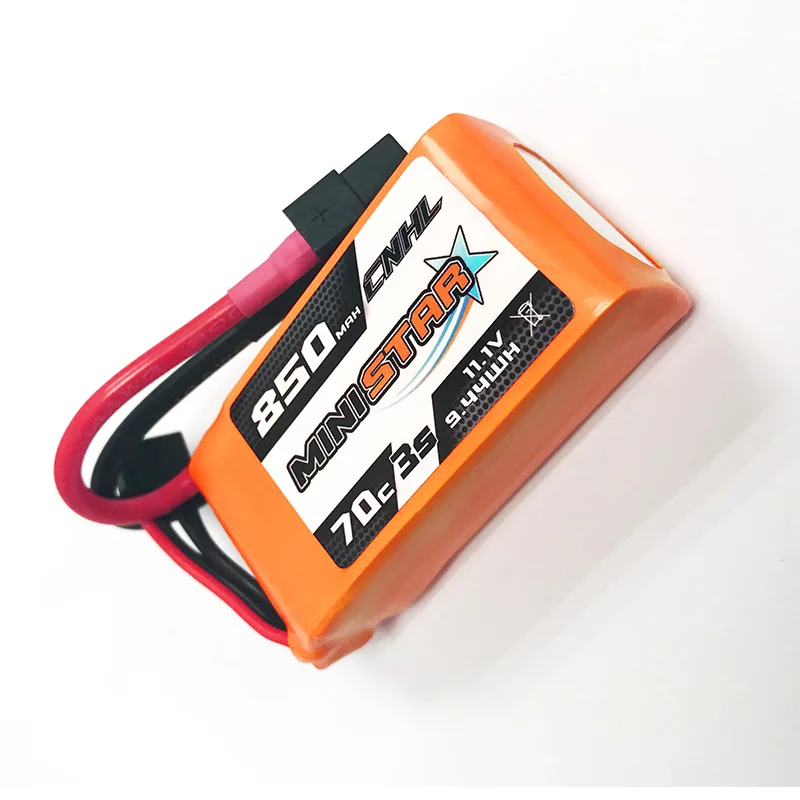 3 шт CNHL MiniStar 850 mAh 11,1 V 3 S 70C Lipo батарея с вилкой XT60