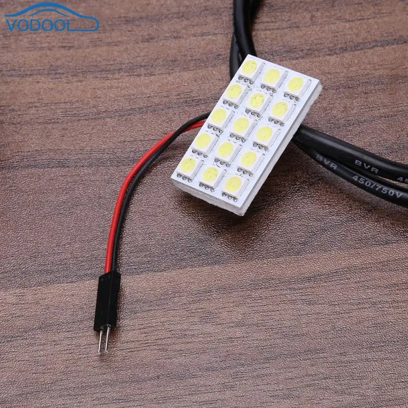5050 15SMD автомобильный внутренний светильник светодиодный белый свет T10 гирлянда