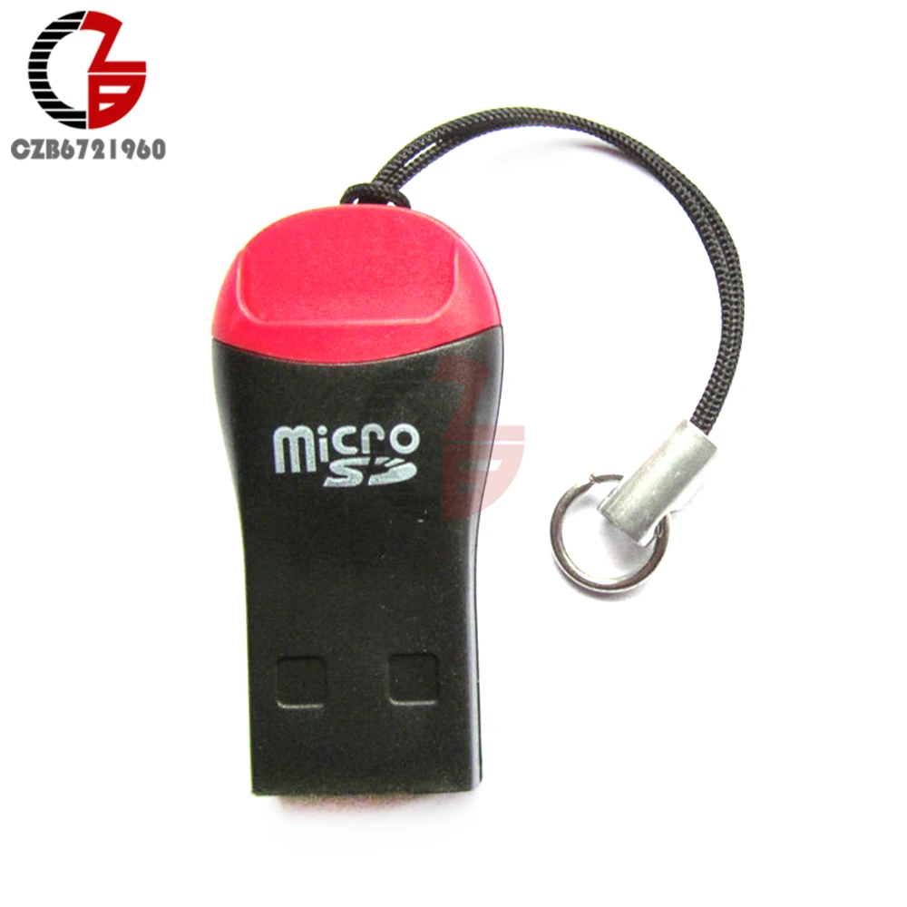 5 шт. USB 2,0 Мини Micro SD SDHC TF флэш-карта памяти адаптер считыватель высокоскоростной для ноутбука 0,35
