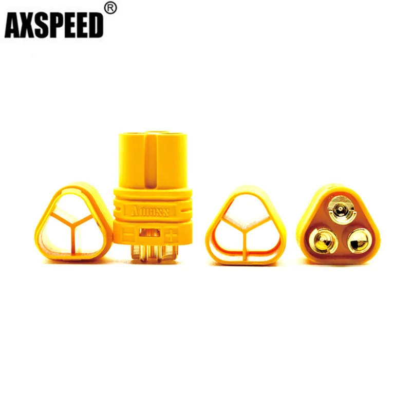 AXSPEED 1/5/10 Pairs MT60 3.5mm Motor Plug Connector 3 Pole Socket Pin for RC ESC to | Игрушки и хобби